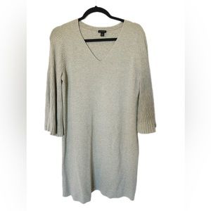 Ann Taylor Sweater Dress Gray Medium